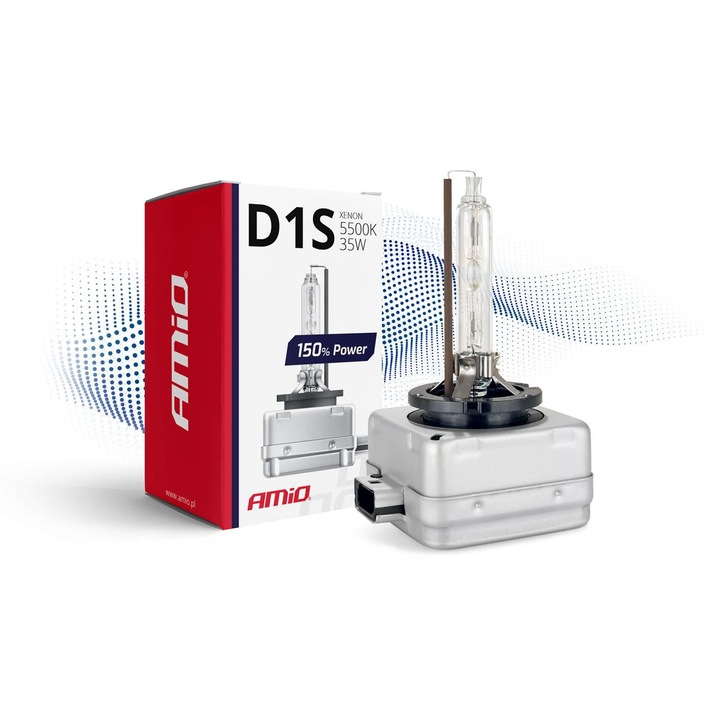 Bec auto xenon Amio D1S 5500K 150% Power