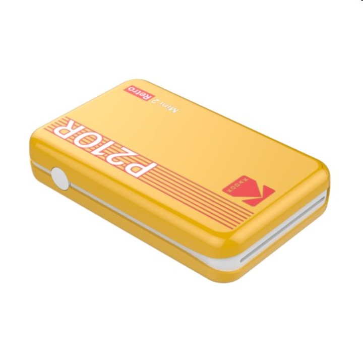 Kodak Mini 2 Plus Retro nyomtató, 7,6 × 7,6 cm, sárga
