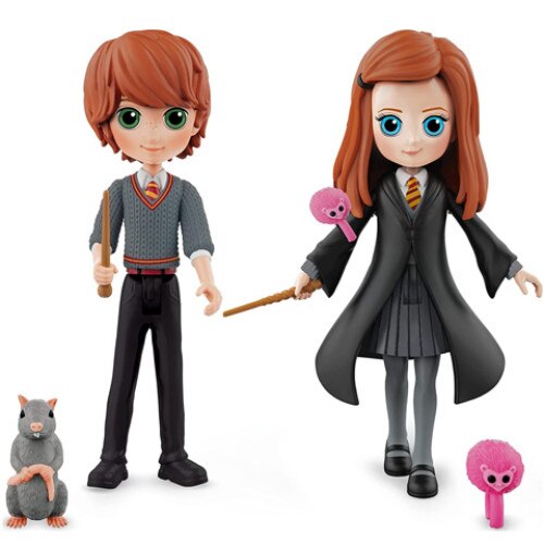 Set de joaca cu Mini Figurine Harry Potter Magical Minis - Ron si Ginny Weasley