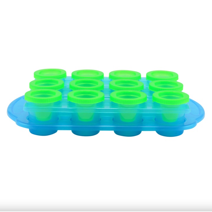 Tavita pentru cuburi de ghiata in forma de pahare pentru shot-uri, 12 pahare, perfect home