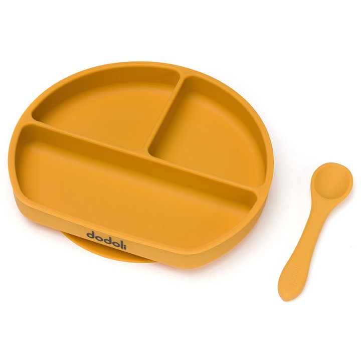 Csúszásgátló szilikon lap a diverzifikációhoz és kanál, Dodoli, Yellow Honey
