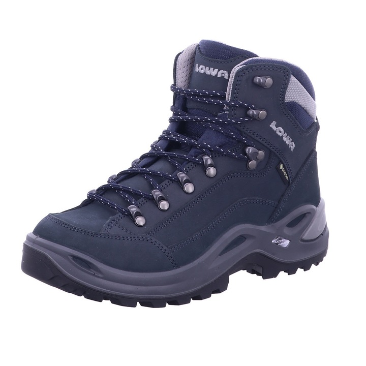 Pantofi sport Lowa Renegade MID GTX Ws, Piele naturala, Albastru, Albastru, 37
