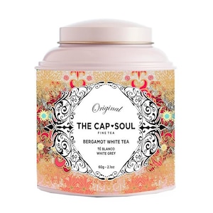 Ceai alb The Cap Soul, Bergamot White Tea, 60 g, din plante, arome de bergamota, petale de albastrea, gust aromat, prospetime, ingrediente naturale