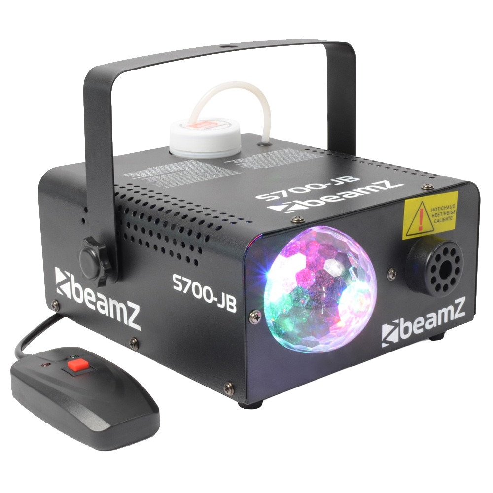 Masina de fum cu lumina Jelly Ball, 700W, 3x 3W LED RGB, BeamZ S700-JB