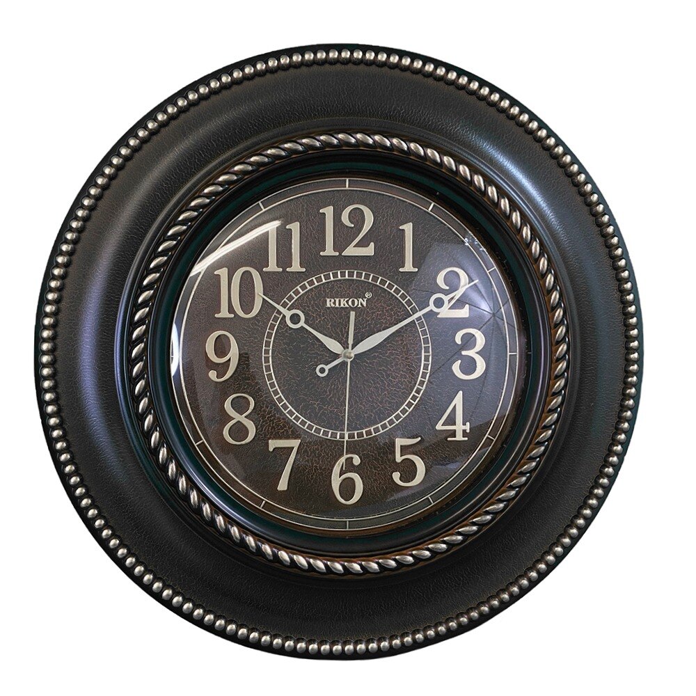 Ceas de Perete RIKON RK-20, Rotund, Maro, 50 cm