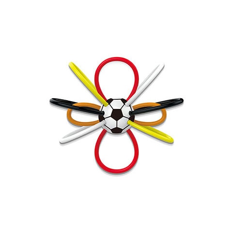 Jucarie interactiva pentru dentitie, Teether Ball, Football, Sunlike, Multicolor