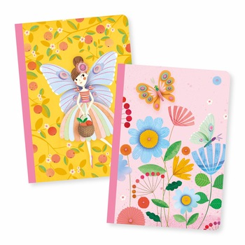 Set 2 carnetele- Rose, Djeco Set 2 carnetele- Rose, Djeco