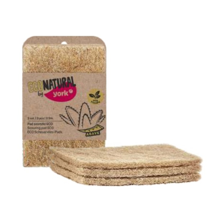 Комплект от 3 абразивни гъби за съдове Eco Natural