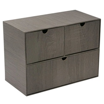 Cutie depozitare Zola®, din lemn, 27x13.5x20 cm, 3 compartimente, culoare negru Cutie depozitare Zola®, din lemn, 27x13.5x20 cm, 3 compartimente, culoare negru