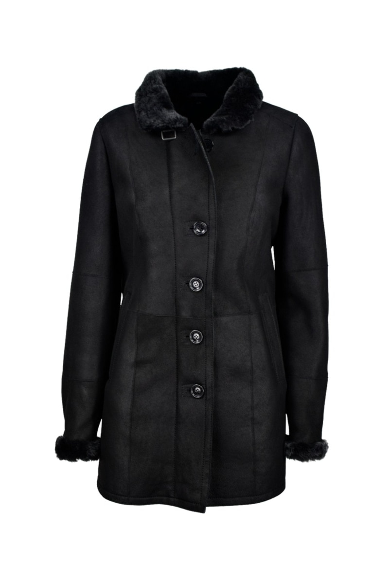 Geaca de piele Scorin CBL, Negru, Negru