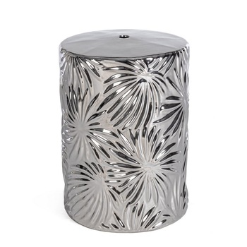 Taburet din ceramica argintie Sfinge Leaf Ø 33 cm x 46 h Taburet din ceramica argintie Sfinge Leaf Ø 33 cm x 46 h