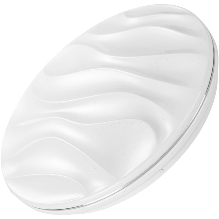 Plafoniera LED Avide Selene, 48 W, 3000 lumeni, 3 moduri de iluminare, control din telecomanda