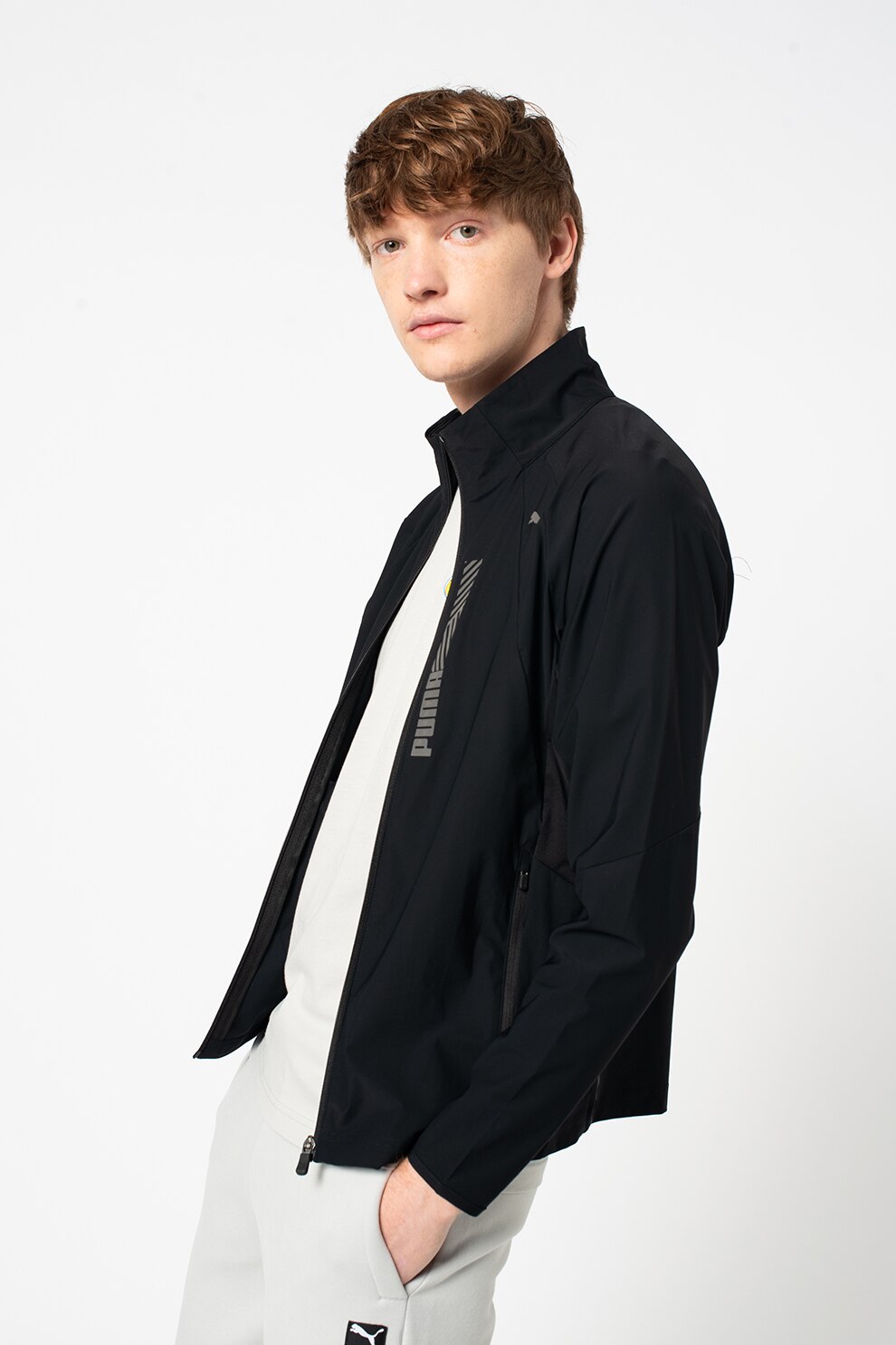 Puma,Jacheta cu logo RT SS, Negru