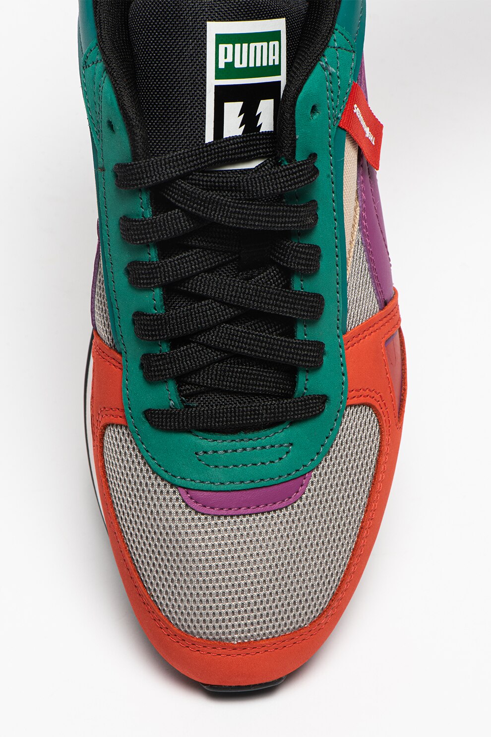 Puma, Pantofi sport colorblock Future Rider, Multicolora, 3.5 - eMAG.ro