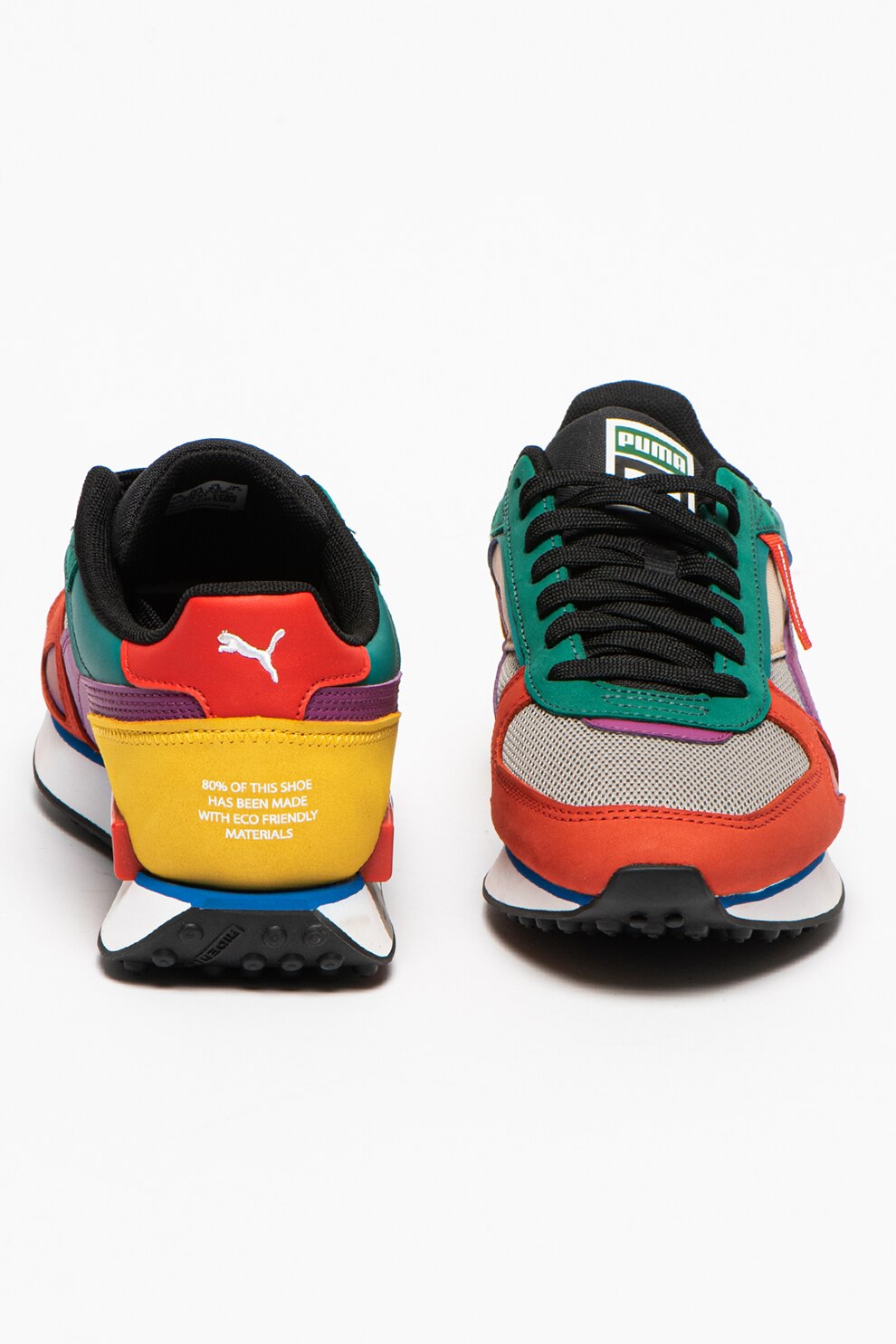 Puma, Pantofi sport colorblock Future Rider, Multicolora, 3.5 - eMAG.ro