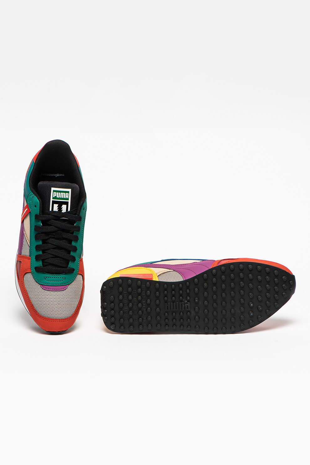 Puma, Pantofi sport colorblock Future Rider, Multicolora, 3.5 - eMAG.ro