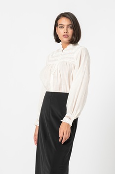 b.young, Camasa de bumbac organic cu decupaje Julie, Alb b.young, Camasa de bumbac organic cu decupaje Julie, Alb