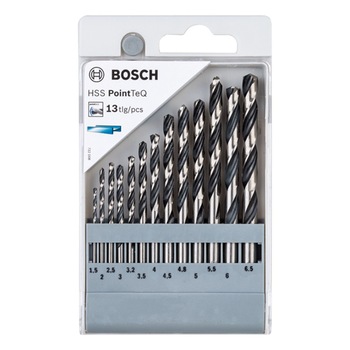 Set 13 burghie elicoidale HSS PointTeQ Bosch Set 13 burghie elicoidale HSS PointTeQ Bosch