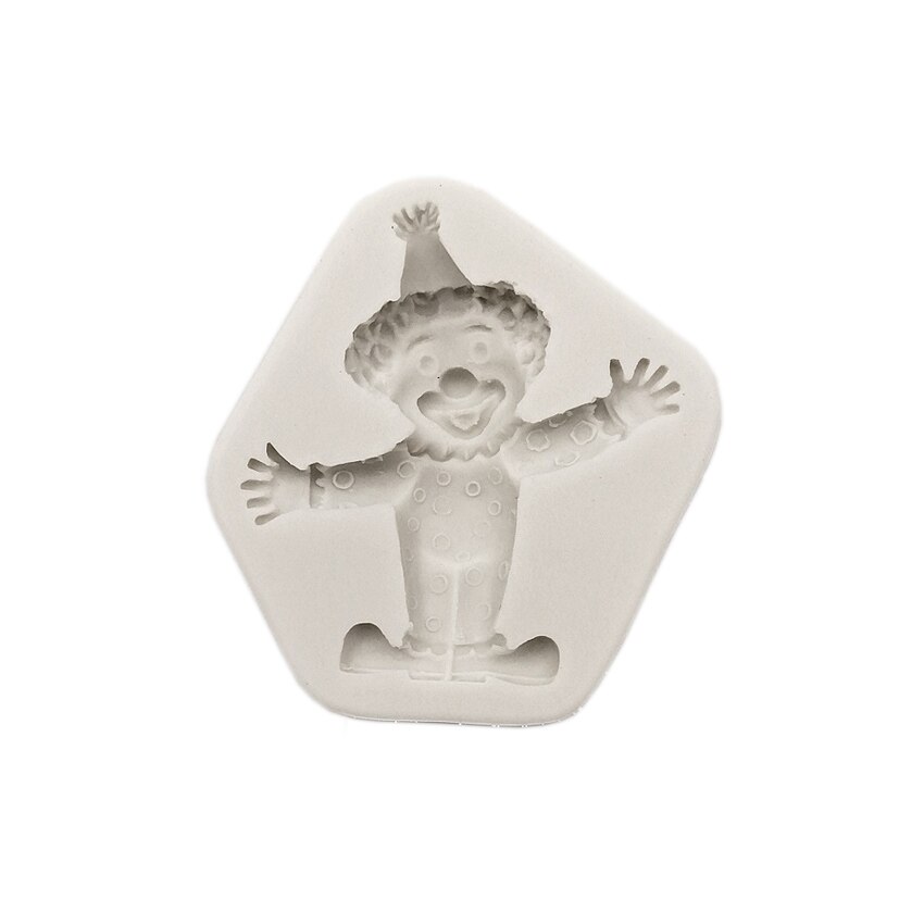 Forma de turnat din silicon DIY - clovn, 7.5 x 7 x 1.5 cm
