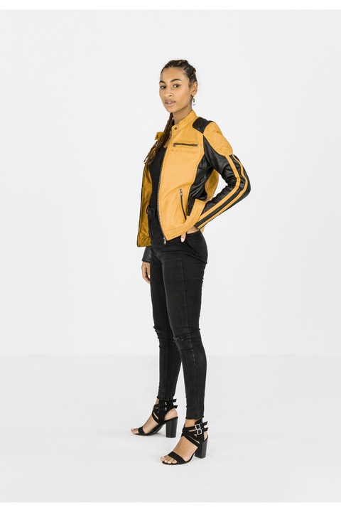 Geaca de piele Bug CBL, Galben