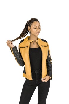 Geaca de piele Bug CBL, Galben Geaca de piele Bug CBL, Galben