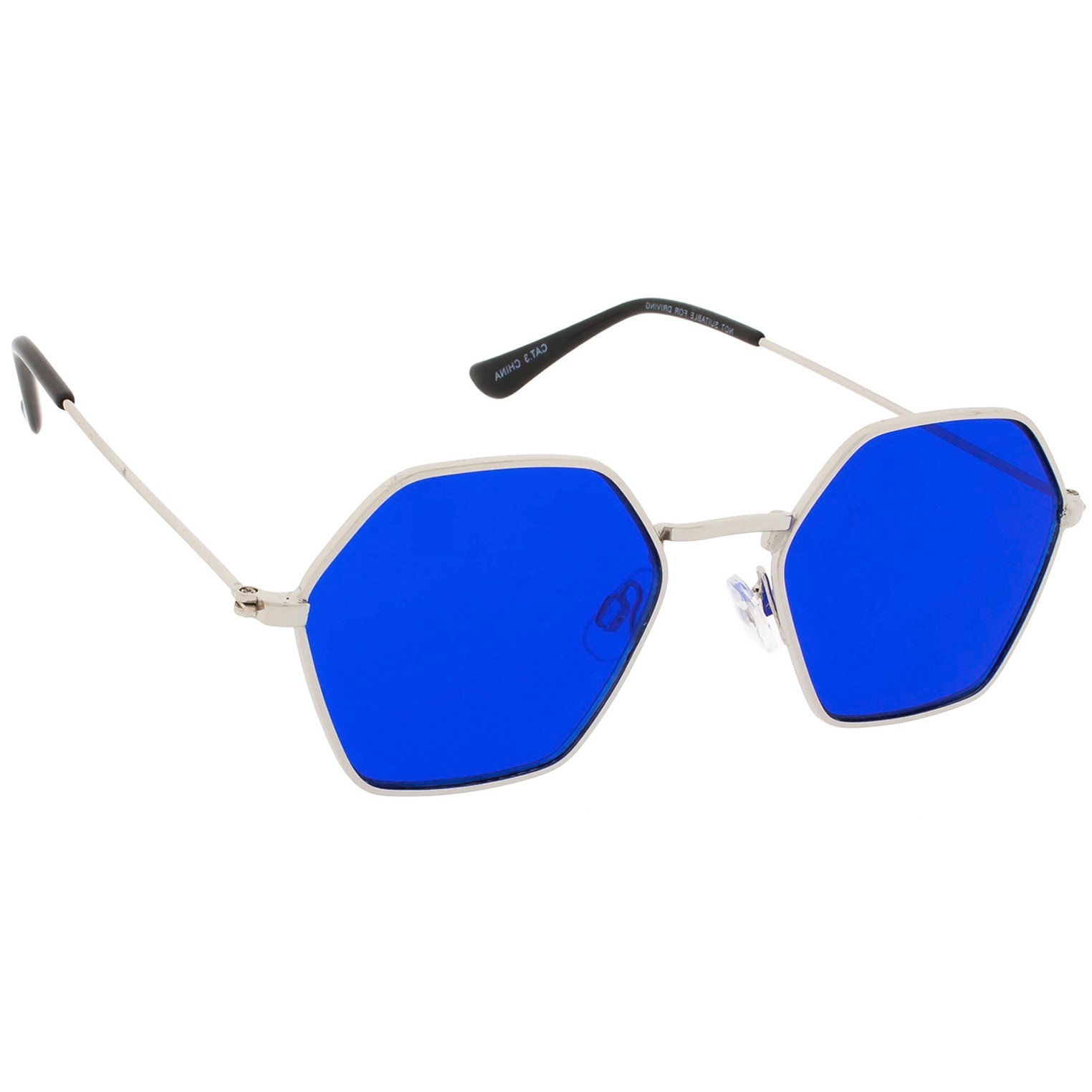 Дамски слънчеви очила Icon Eyewear Bee, Сребрист, Сини лещи eMAG.bg