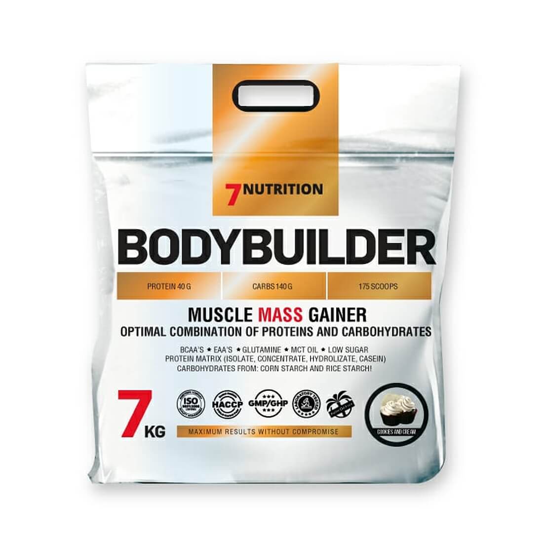 Proteine 7Nutrition, Bodybuilder, Aroma biscuiti cu crema, 7 kg