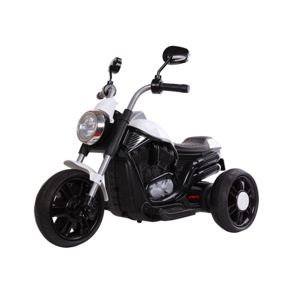 Motocicleta electrica KikkaBoo Chopper White