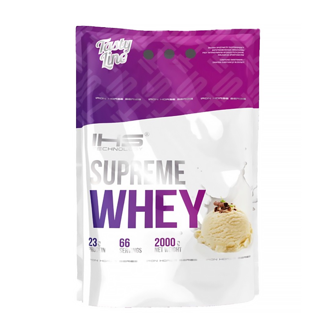 Proteine Iron Horse Supreme Whey, Vanilie, 2000g