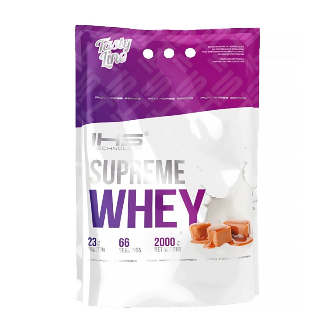 Proteine Iron Horse Supreme Whey, Caramel, 2000g