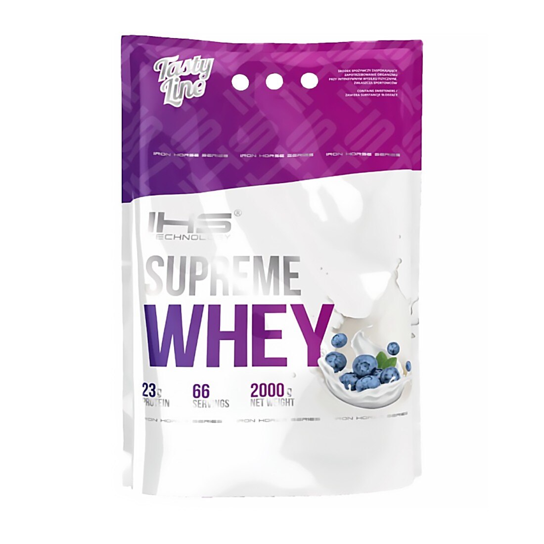 Proteine Iron Horse Supreme Whey, Iaurt cu afine, 2000g