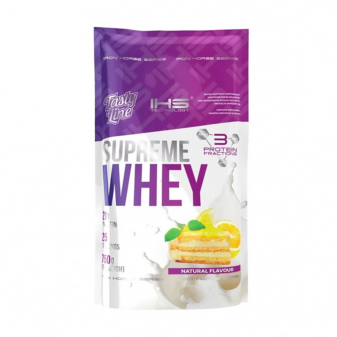 Proteine Iron Horse Supreme Whey, Cheesecake cu lamaie, 750g