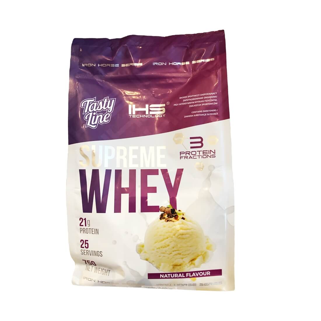 Proteine Iron Horse Supreme Whey, Vanilie, 750g