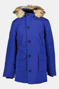 SUPERDRY, Jacheta parka slim fit Everest, Albastru royal SUPERDRY, Jacheta parka slim fit Everest, Albastru royal