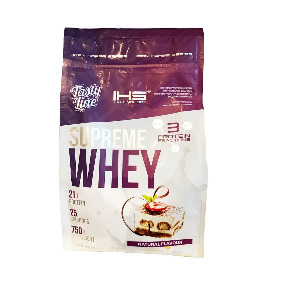 Proteine Iron Horse Supreme Whey, Tiramisu, 750g