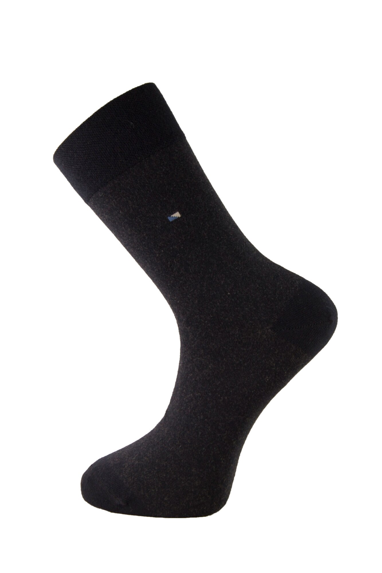 Sosete barbati din lana angora si modal, Newtone, W16, Fara cusatura, Albastru marin, cu un mic logo albastru si gri, 42-45 EU