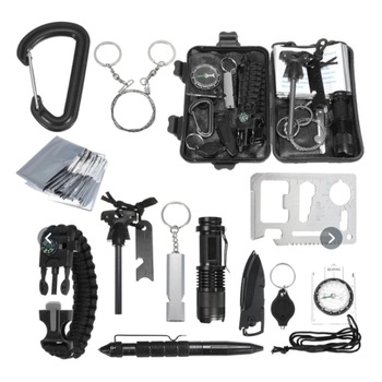 Kit Supravietuire si Drumetie Multifunctional 13 in 1 Kit Supravietuire si Drumetie Multifunctional 13 in 1