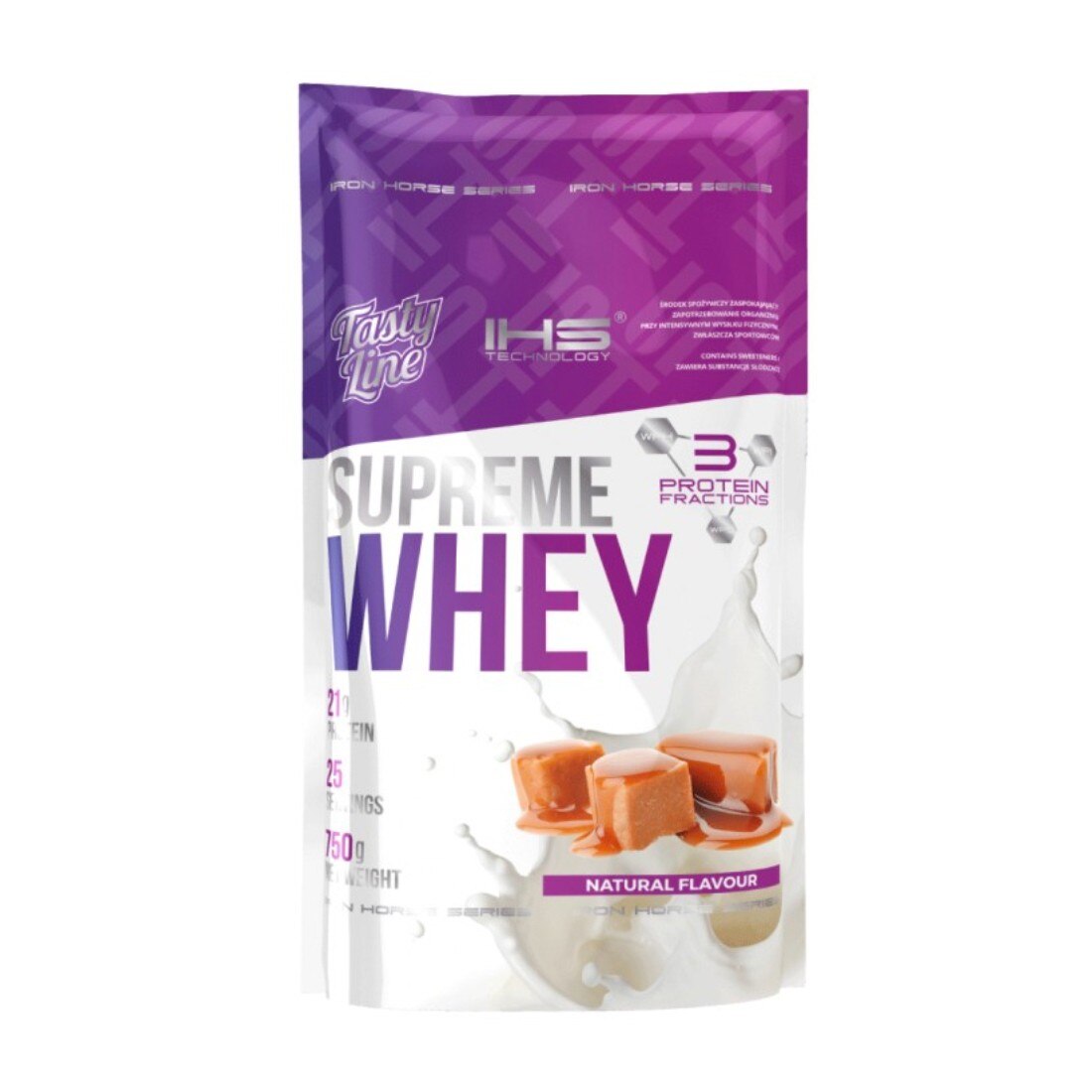 Proteine Iron Horse Supreme Whey, Caramel, 750g
