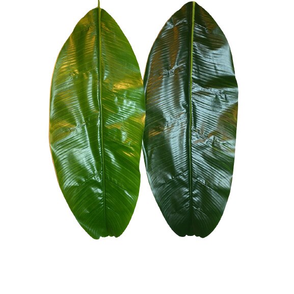 Set 2 frunze artificiale, decor, Atelier, Verde, 80x32cm