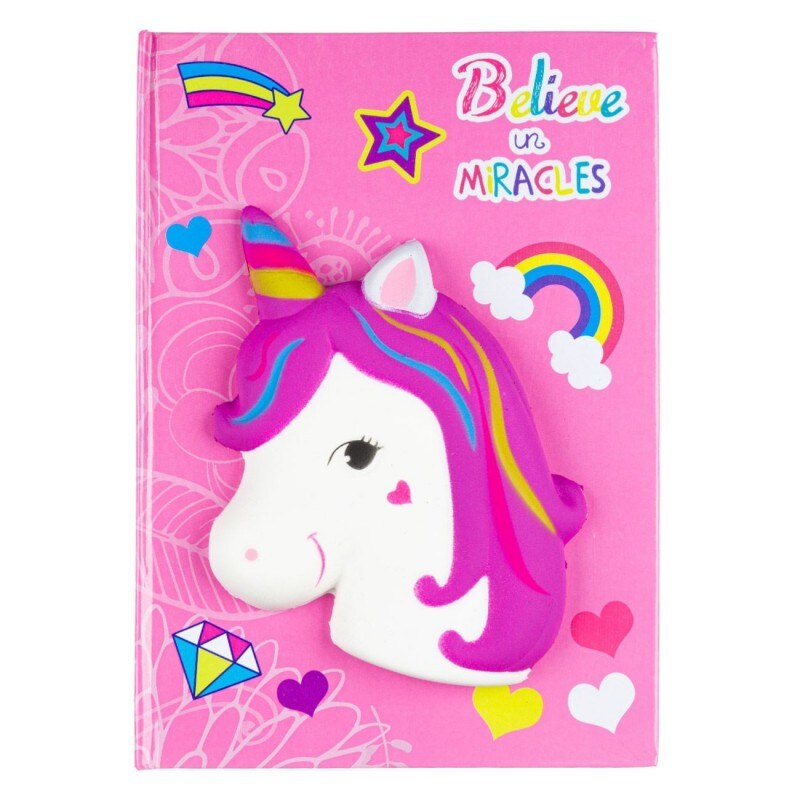 Agenda pentru copii, Unicorn Squishy, 80 file