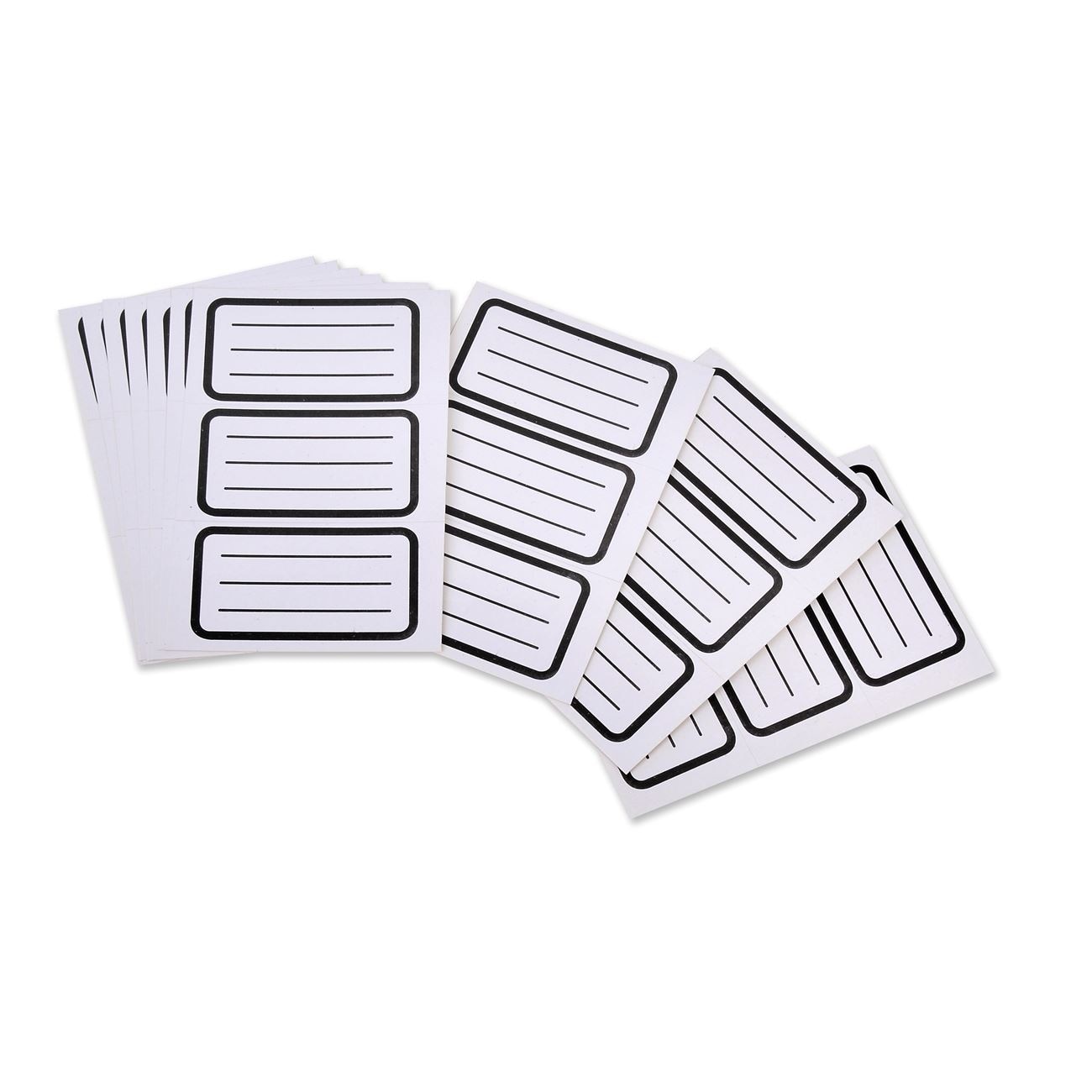 Etichete autoadezive, Zola®,albe cu margine neagra, 30 buc