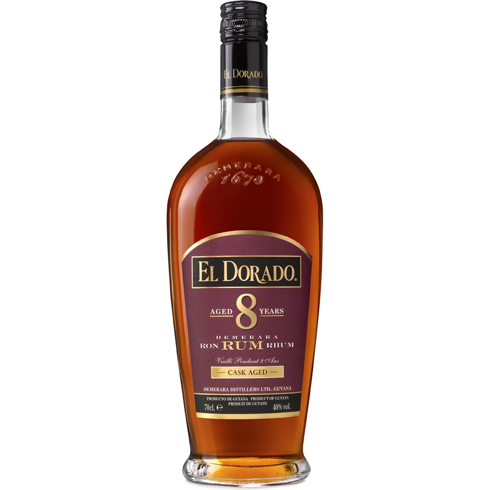 Rom El Dorado 8 YO, Cask Aged Demerar, 40%, 0.7l