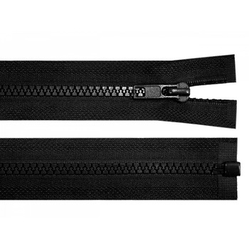 Fermoar plastic detasabil, lungime 70 cm, Negru Fermoar plastic detasabil, lungime 70 cm, Negru