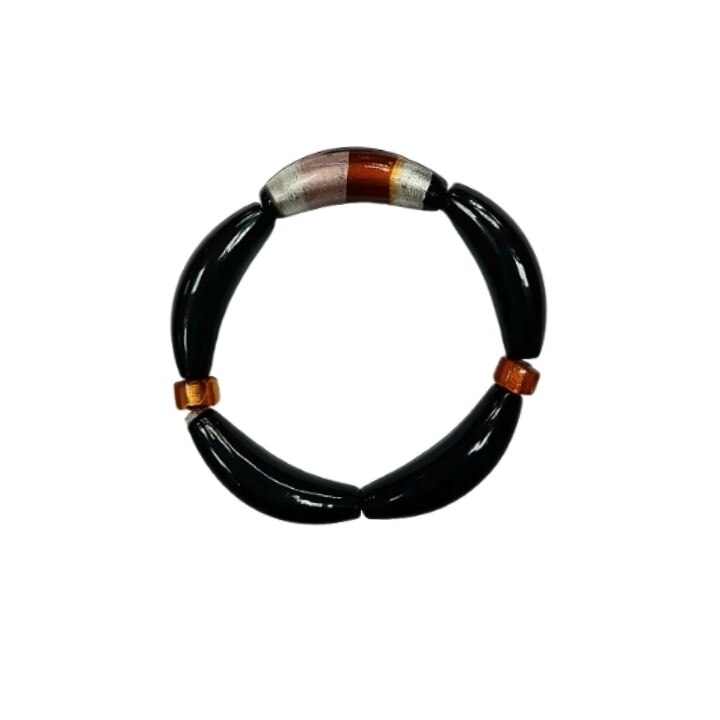 Bratara sticla negru