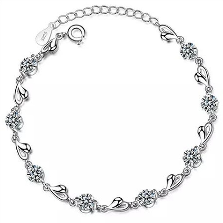 Bratara cu, Argintiu, Reglabila