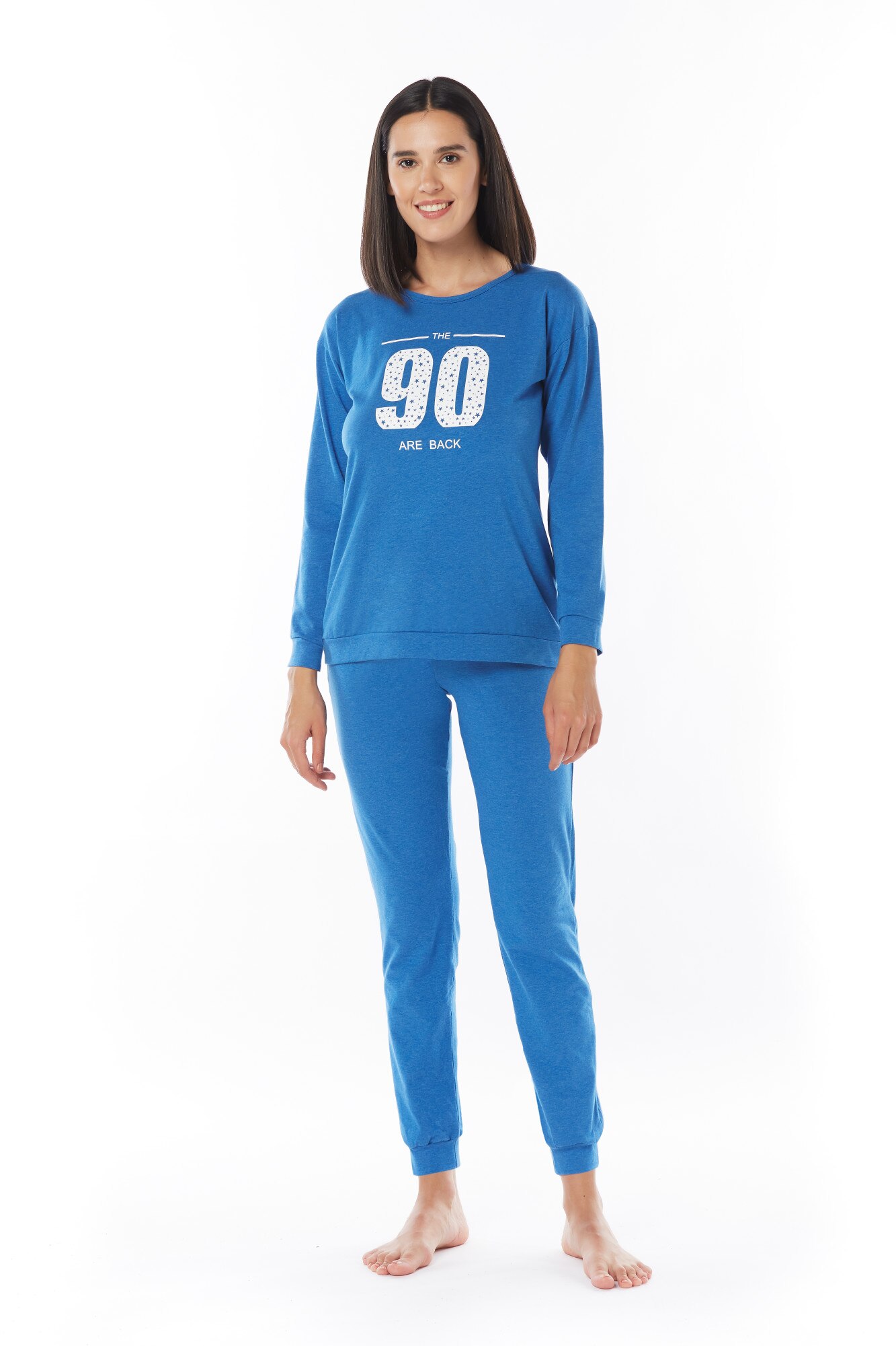 Pijamale dama PJF259, Albastru