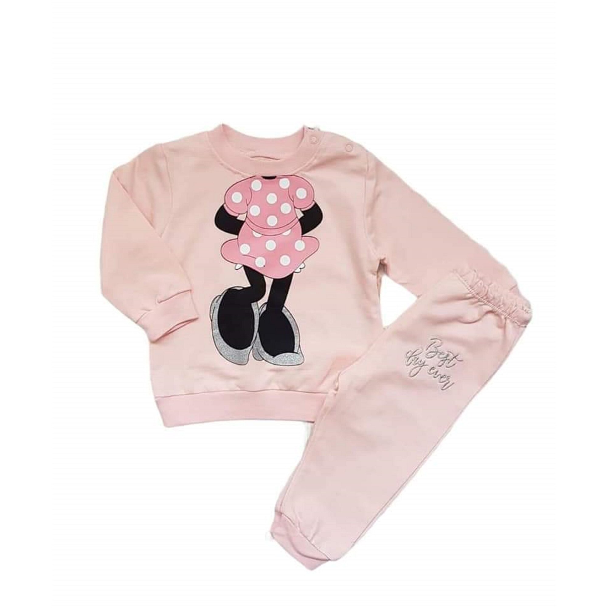 Compleu 2 piese fete din bumbac, Best day ever