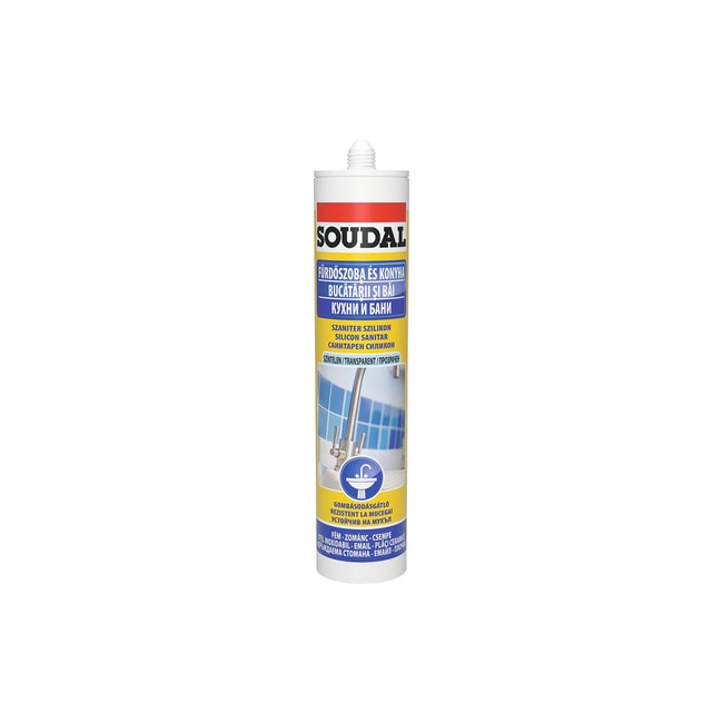 Silicon sanitar Soudal, 280 ml, alb