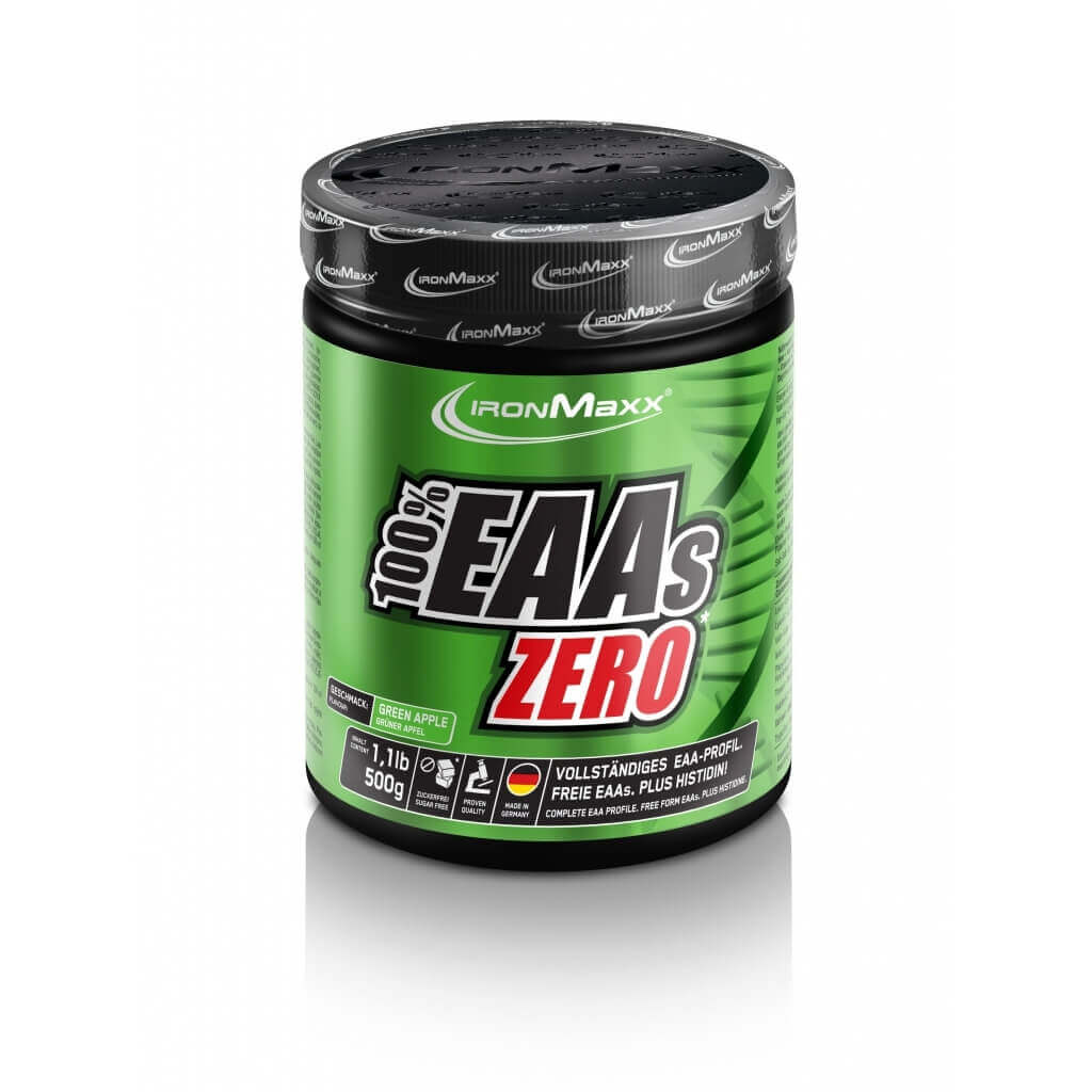 Aminoacizi EAAs Zero IronMaxx, Mar verde, 500g
