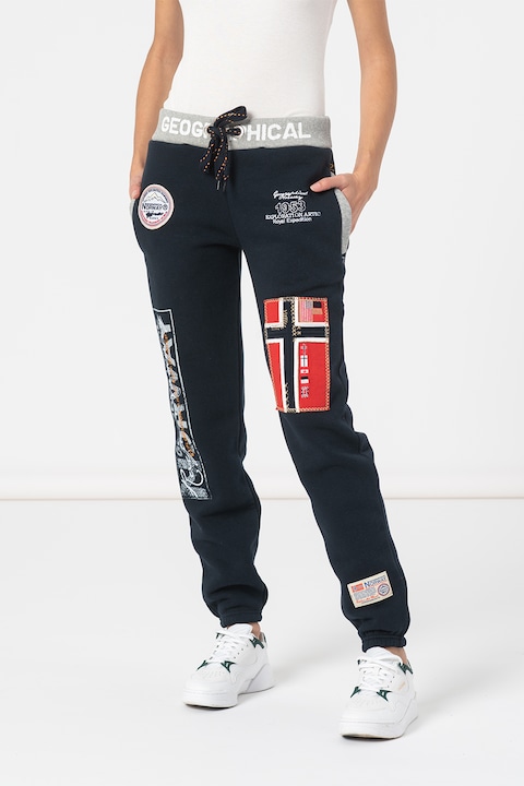 Geographical Norway, Спортен панталон Myer с лого, Тъмносин